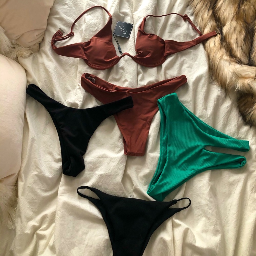 LOT OF 4 Bikini Bottoms Zaful NWT